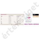 Kompressziós térdzokni hölgy utazóknak, Medi Travel Women, 140 denes, 18-21 Hgmm, karamell, S