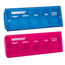Napi gyógyszeradagoló, 5 rekesz naponta (Anabox)