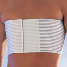 Scudotex S-122 borda és mellkasvédő öv bordás gumiból, fehér, 16cm