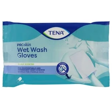 Nedves mosdató kesztyű beteggondozáshoz, Tena, 8db