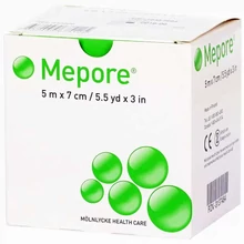Vágható sebfedő, sebtapasz tekercsben, Mepore 7cm x 5m