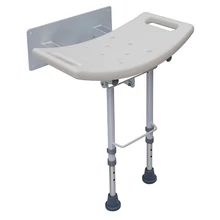 Falra szerelhető felhajtható zuhanyülés állítható lábakkal