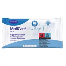 Molicare Skin fekvőbeteg nedves higiéniai mosdató-, törlőkendő, 10db