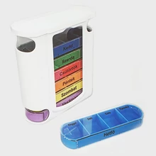 Gyógyszeradagoló magyar felirattal (torony), 7 napos, 4 napszakos, Pille