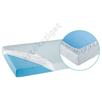 PVC matracvédő lepedő kőrgumival 200x100 cm, fehér