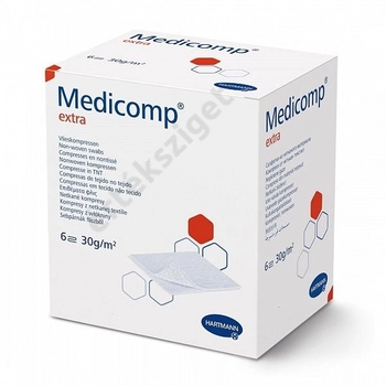Medicomp Extra steril sebkötöző, sebpárna, 10x10cm, 50db