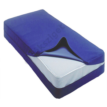 Vízhatlan matracvédő PVC huzat cipzárral, kék, 90x200x10cm