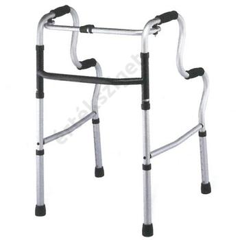 Felállást segítő járókeret 4 markolattal, lépcsőzetes, összecsukható, Rehab