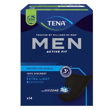 Inkontinencia betét férfiaknak, 140ml,, Tena Men Active Fit