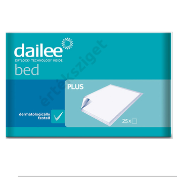 Antidecubitus betegalátét, egyszer használatos, 25db, 90x60cm, Dailee Bed Plus