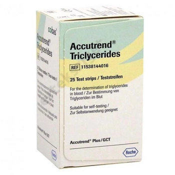 Accutrend Triglyceride tesztcsík 25db/doboz (triglicerid)