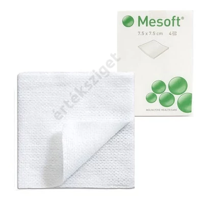 Mesoft steril sebkötöző, nedvszívó sebpárna, 5x5cm, 150db