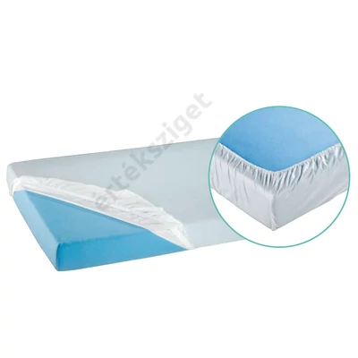 PVC matracvédő lepedő kőrgumival 200x100 cm, fehér