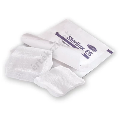 Sterilux ES steril hajtogatott mull-lap, 10x10cm cm, 10db