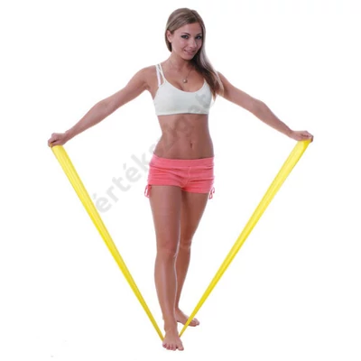 Fit-band erősítő gumiszalag, gyenge (sárga), 1,5m