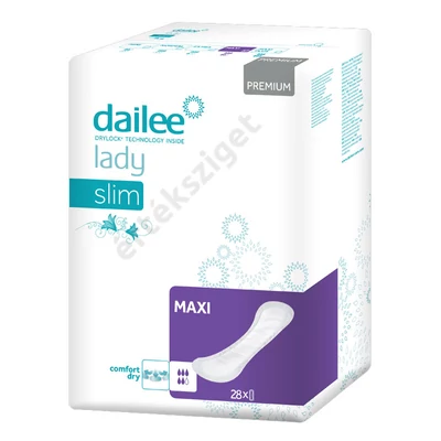 Inkontinencia betét, Dailee Lady Slim Prémium Maxi 879ml, 28db