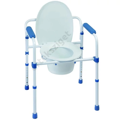 Szoba wc állítható magasság 43-58 cm, wc magasító és kapaszkodó (3 az 1-ben), Herdegen