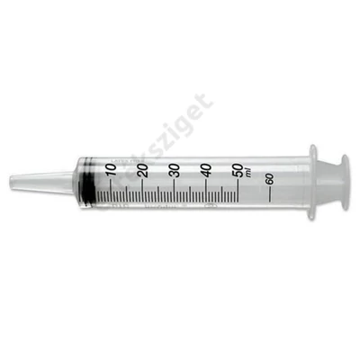 Műanyag fecskendő katéter véggel, steril, 50ml, 1db