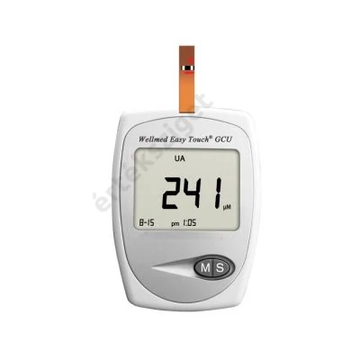 Vércukor, húgysav, koleszterinmérő készülék, Wellmed GCU