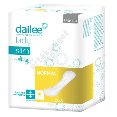 Inkontinencia betét, Dailee Lady Slim Prémium Normal 381ml, 28db