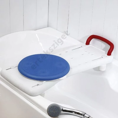Fürdőkád pad forgókoronggal és kapaszkodóval, 110kg terhelhetőség