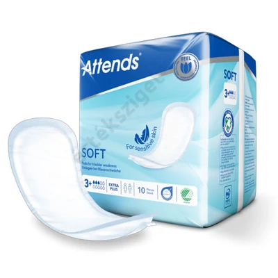 Inkontinencia betét, Attends Soft Extra Plus 3+, 10db 902ml