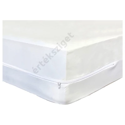 Vízhatlan matracvédő PVC huzat cipzárral, SS, 90x200x16cm