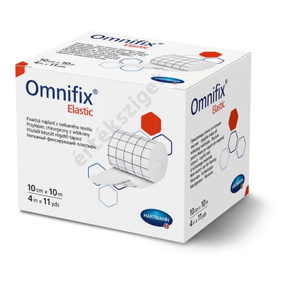 Nyúlékony kötésrögzítő flísz ragtapasz, Omnifix Elastic, 10cm x 10m