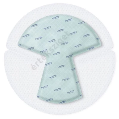 Öntapadó habkötszer sarkon, könyökön lévő felfekvéses sebre, Resposorb Silicone Border Heel, 25x25cm, 1db