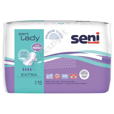 Inkontinencia betét, Seni Lady Slim Extra 15db, 524ml