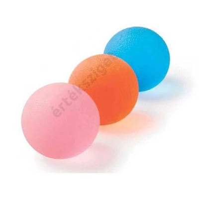 Qmed marok-, ujj- és kézerősítő gél labda, kemény, narancssárga