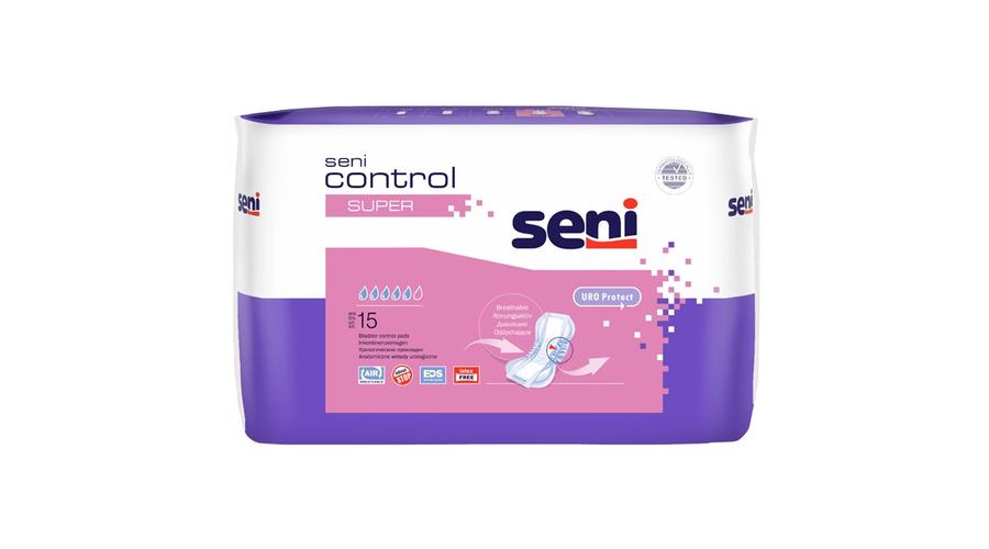 Inkontinencia betét, Seni Control Super 15db, 910ml