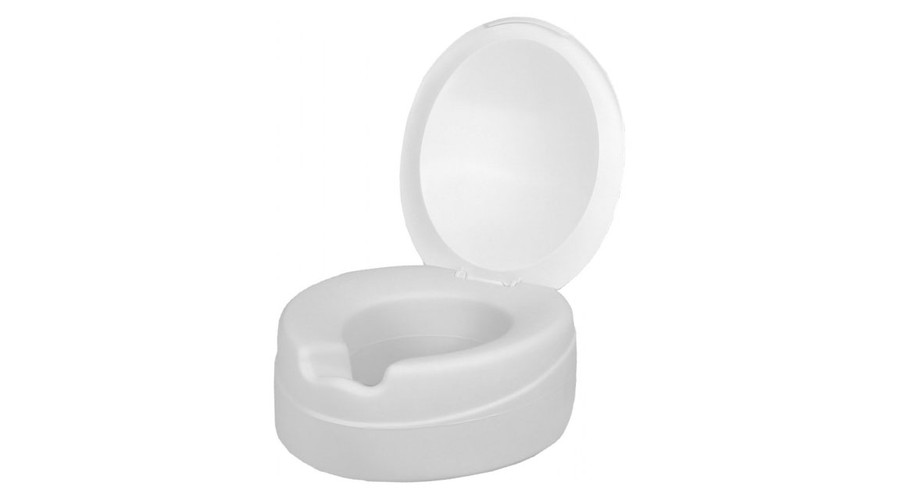 WC magasító peremes rögzítéssel, 11cm, fedéllel (Contact Plus Premium)