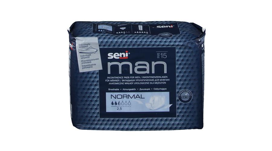 Inkontinencia betét férfiaknak, 300ml, 15db, Seni Man Normal