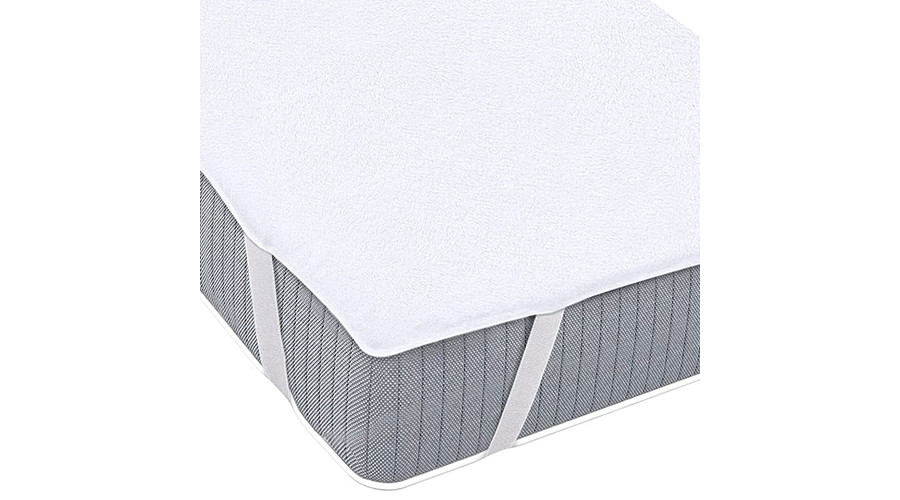 Vízhatlan sarokpántos antiallergén ágyvédő frottírlepedő, Sabata, 140x200 cm